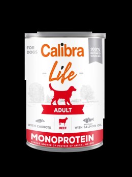 Calibra Dog Life Adult Beef With Carrots Karma Dla Psa 400g