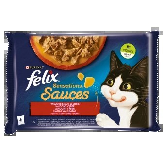 Felix Sensations Sauces Karma Dla Kota Wiejskie Smaki W Sosie 4x85g