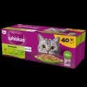 Whiskas Adult Saszetki 40 x 85g Mix Smaków - Mokra Karma Dla Kota