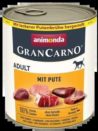 Animonda GranCarno Adult Dog Wołowina & Indyk 800g