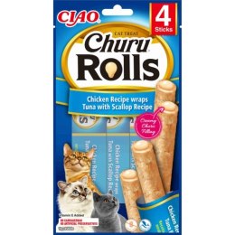 INABA Churu Rolls Dla Kota Tuńczyk Z Przegrzebkami 4 X 10 G