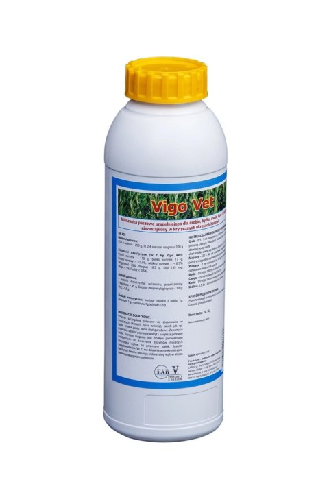Lab-v Vigo Vet Mieszanka Paszowa Dla Drobiu, Bydła, Świń, Koni 1L