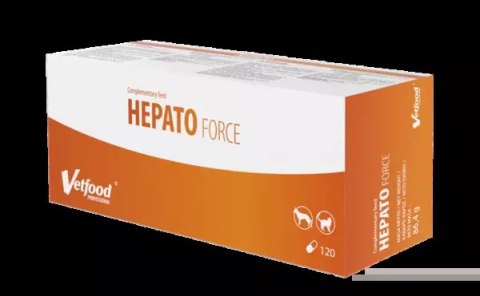 VETFOOD HEPATOforce 120 Kapsułek - Wsparcie Funkcji Wątroby u Zwierząt