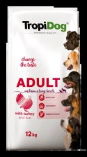 Tropidog Premium Adult Medium & Large Breed Indyk Z Ryżem 12kg