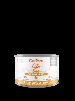 Calibra Cat Life Sterilised Karma Dla Kota Z Indykiem 200g