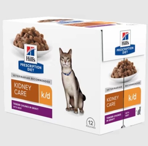 Hill's PD Prescription Diet Feline k/d Kidney Care Wołowina 85g