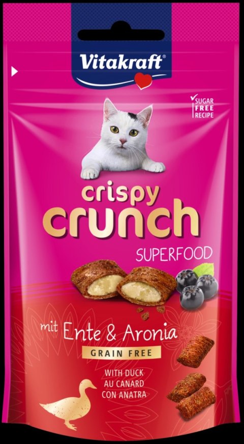Vitakraft Crispy Crunch Z Kaczką I Aronią Dla Kota 60g