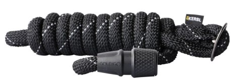 KERBL Smycz Sznurkowa S GoLeyGo 2m Z Adapterem Do 15kg Czarna