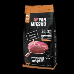 PAN MIĘSKO Cielęcina Z Kaczką M Dla Kota 1,6kg