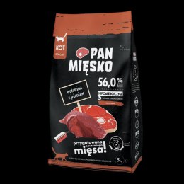 PAN MIĘSKO Wołowina Z Jeleniem M Dla Kota 5kg