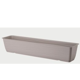 Skrzynka balkonowa Sahara z podstawką 80 cm szaro-beżowa