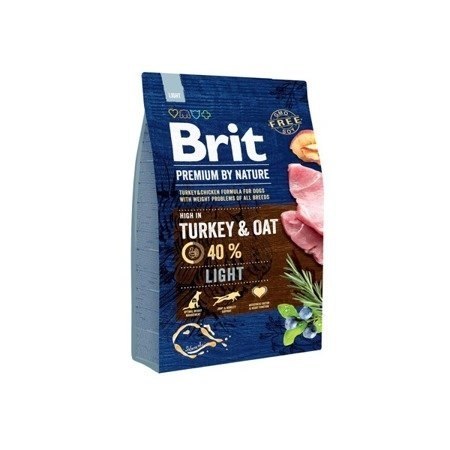 Brit Premium By Nature Light Z Indykiem I Owsem 3kg