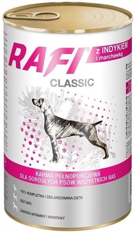 Dolina Noteci Rafi Classic Z Indykiem I Marchewką 1240g