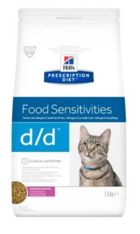 Hill's PD Prescription Diet Feline d/d Duck & Green Pea 1,5kg