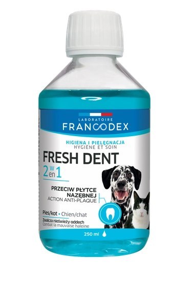 Zolux Francodex Fresh Dent Płyn Do Higieny Jamy Ustnej Dla Psów I Kotów 250ml