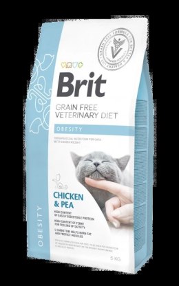 Brit Grain Free Veterinary Diet Cat Obesity Kurczak Z Groszkiem 5kg
