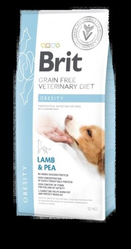 Brit Grain Free Veterinary Diet Dog Obesity Jagnięina Z Groszkiem 2kg