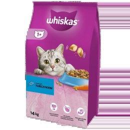 WHISKAS Karma Sucha Dla Kota 1+ Z Tuńczykiem 14kg