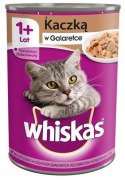 WHISKAS Mokra Karma Dla Kota 1+ Z Kaczką W Galaretce 400g