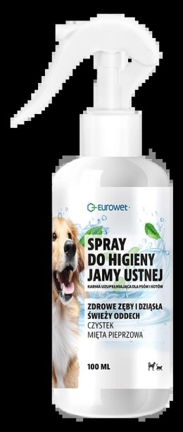Eurowet Spray Do Higieny Jamy Ustnej Z Czystkiem I Miętą Pieprzową 100ml