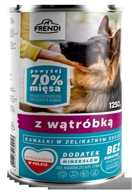 Frendi Kawałki W Delikatnym Sosie Z Wątróbką 1250g