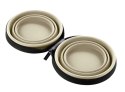 HUNTER miski silikonowe w etui List beżowe 2x750ml