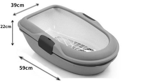 Zolux Kuweta Furba Sitkiem Zielono-Brązowa 39x59x22cm